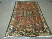 4' X 6' Antique 1920 Handmade Turkish Wool Rug Veg Dye Nice