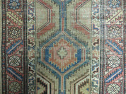 3'4" X 12' Antique Hand Made Turkish Wool Rug Runner Carpet Camel Hair Nice