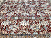 Persian Nain Rug 11x15 – Wool on Silk, Hand-Knotted, Signed Masterpiece