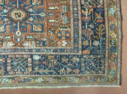 Persian Karajeh Rug 5x6, Antique Geometric Medallion Carpet