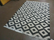 4' X 6' Hand Woven Wool Rug Contemporary Kilim Dhurrie Modern Oriental Area Rug