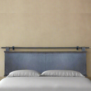 LMITED EDITION: Charcoal Woven Leather Headboard