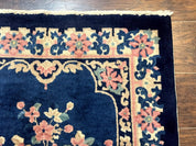 Chinese Rug 3x6, Peking Rug, Blue Chinese Wool Rug, Fete Rug - Jewel RugsShopify CollectiveHUNTEDFOX - Chinese Rug 3x6, Peking Rug, Blue Chinese Wool Rug, Fete Rug