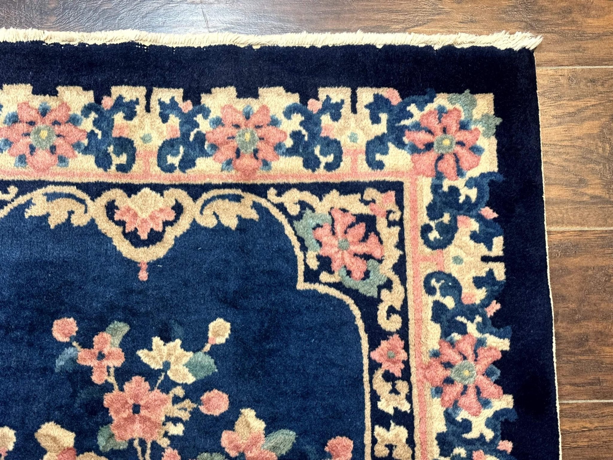 Chinese Rug 3x6, Peking Rug, Blue Chinese Wool Rug, Fete Rug - Jewel RugsShopify CollectiveHUNTEDFOX - Chinese Rug 3x6, Peking Rug, Blue Chinese Wool Rug, Fete Rug