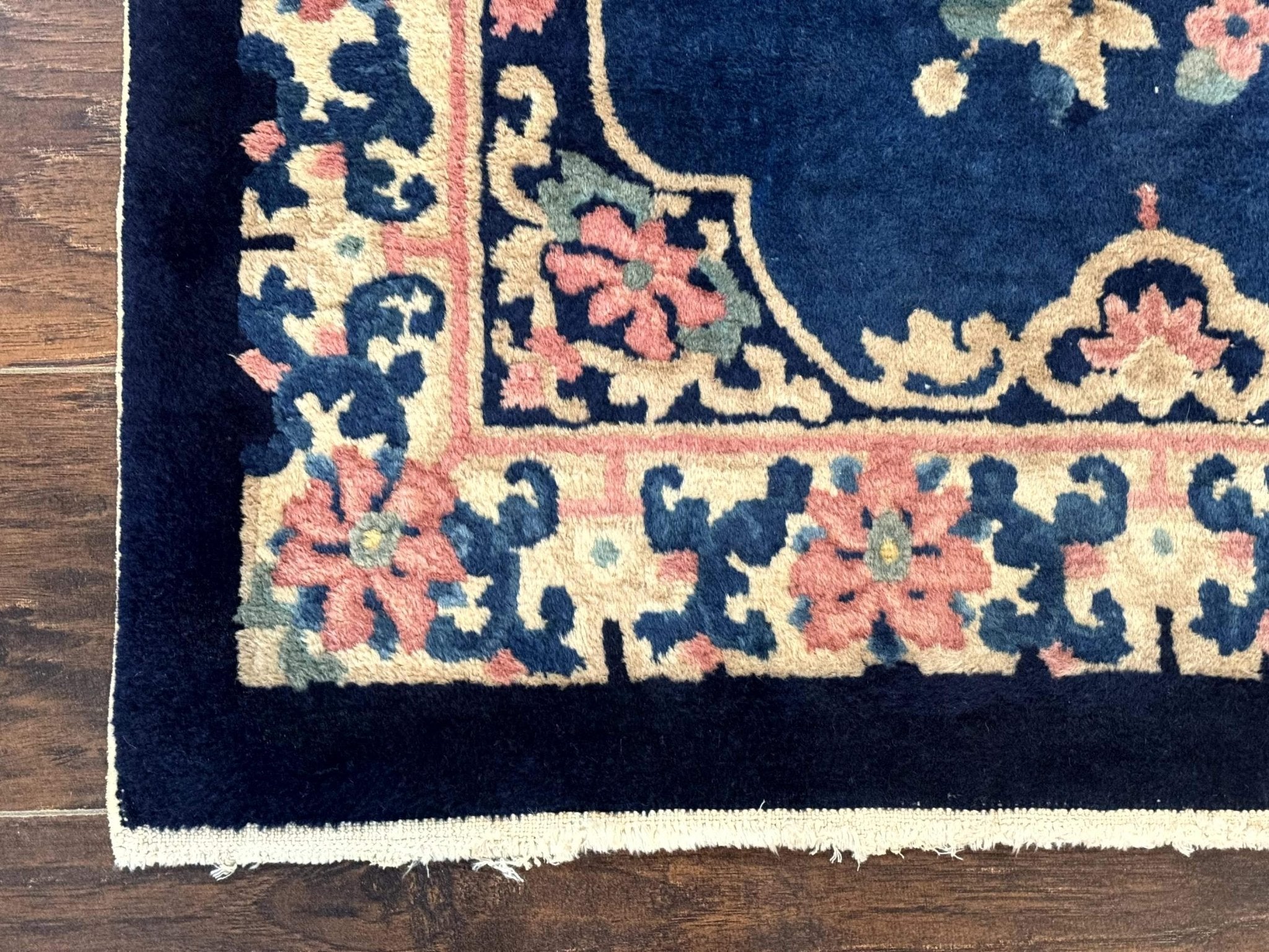 Chinese Rug 3x6, Peking Rug, Blue Chinese Wool Rug, Fete Rug - Jewel RugsShopify CollectiveHUNTEDFOX - Chinese Rug 3x6, Peking Rug, Blue Chinese Wool Rug, Fete Rug