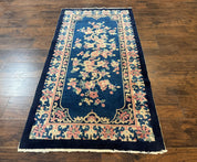 Chinese Rug 3x6, Peking Rug, Blue Chinese Wool Rug, Fete Rug - Jewel RugsShopify CollectiveHUNTEDFOX - Chinese Rug 3x6, Peking Rug, Blue Chinese Wool Rug, Fete Rug