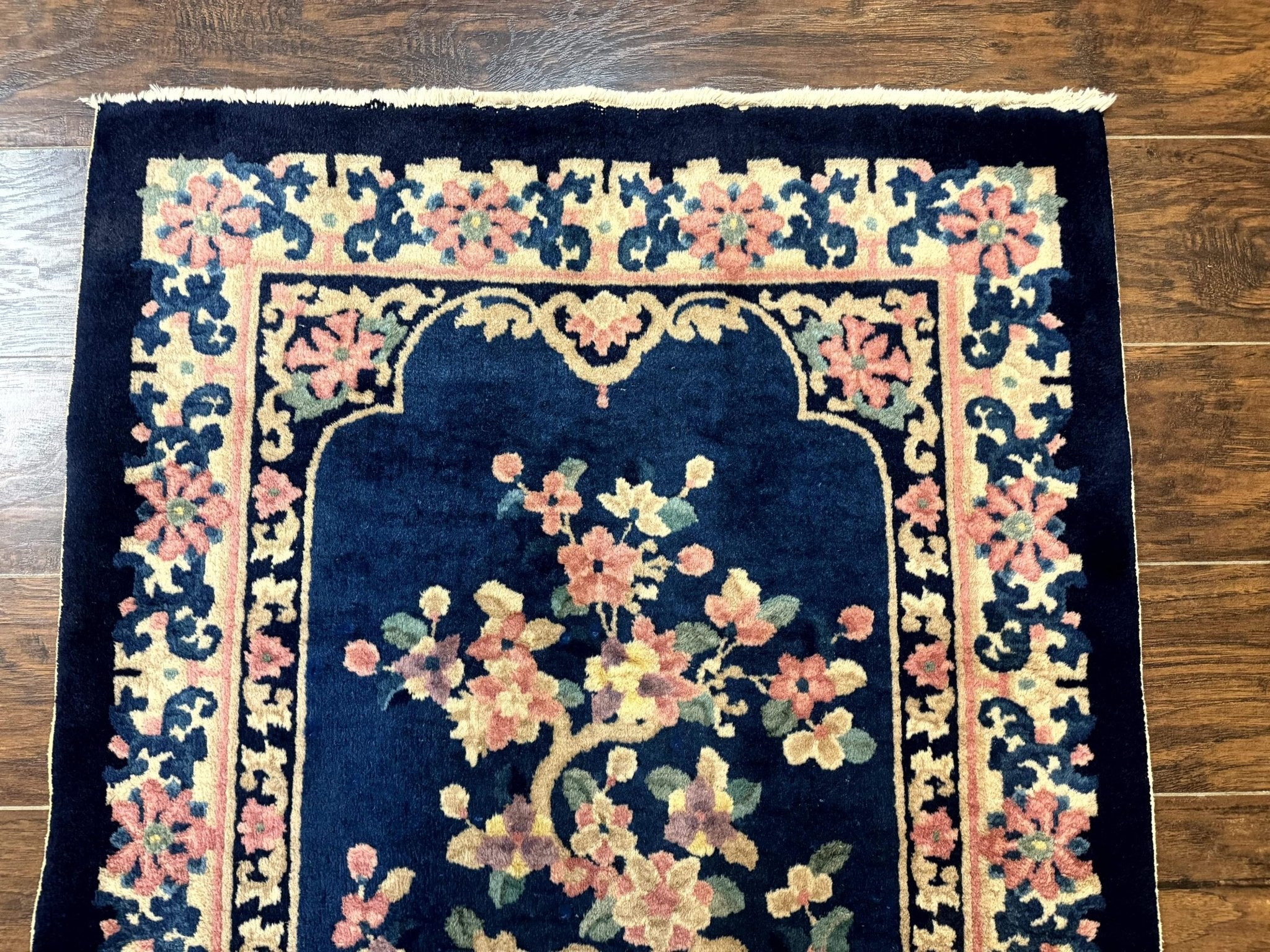 Chinese Rug 3x6, Peking Rug, Blue Chinese Wool Rug, Fete Rug - Jewel RugsShopify CollectiveHUNTEDFOX - Chinese Rug 3x6, Peking Rug, Blue Chinese Wool Rug, Fete Rug