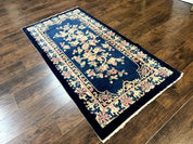 Chinese Rug 3x6, Peking Rug, Blue Chinese Wool Rug, Fete Rug - Jewel RugsShopify CollectiveHUNTEDFOX - Chinese Rug 3x6, Peking Rug, Blue Chinese Wool Rug, Fete Rug