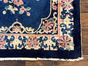 Chinese Rug 3x6, Peking Rug, Blue Chinese Wool Rug, Fete Rug - Jewel RugsShopify CollectiveHUNTEDFOX - Chinese Rug 3x6, Peking Rug, Blue Chinese Wool Rug, Fete Rug