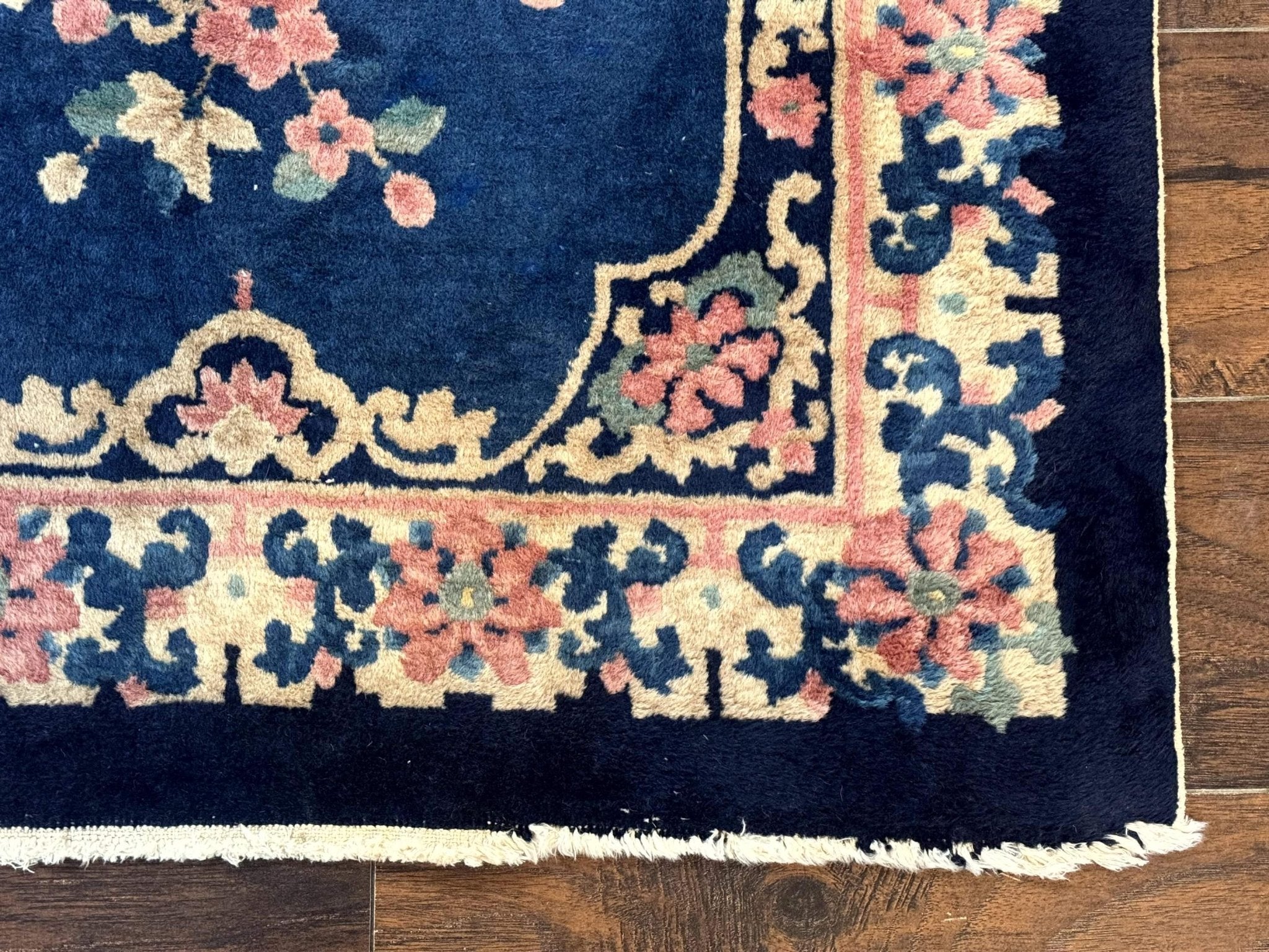 Chinese Rug 3x6, Peking Rug, Blue Chinese Wool Rug, Fete Rug - Jewel RugsShopify CollectiveHUNTEDFOX - Chinese Rug 3x6, Peking Rug, Blue Chinese Wool Rug, Fete Rug