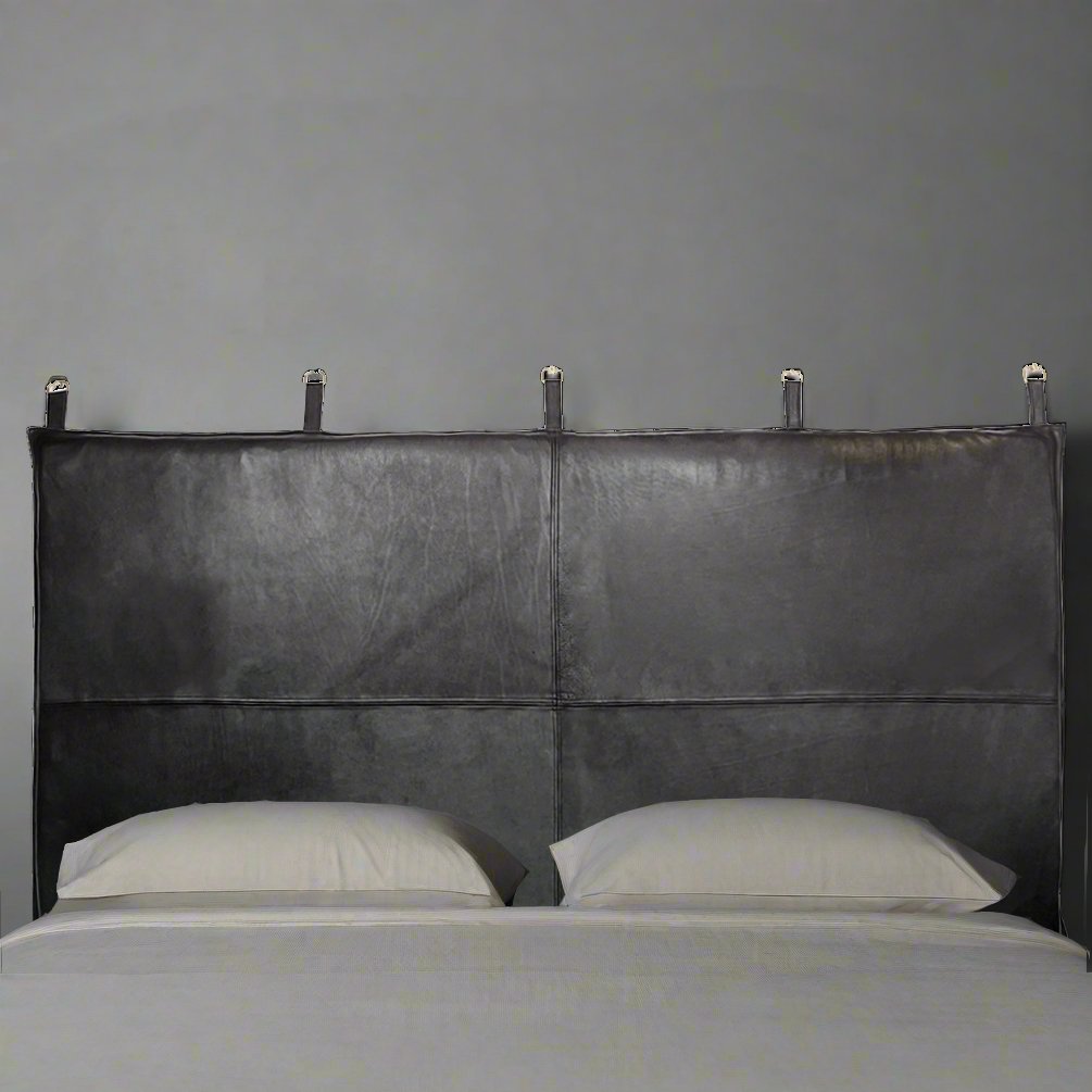 Classic Black Leather Headboard | Wall Mount Leather Bed (Copy) - headboardH|F AtelierShopify CollectiveHUNTEDFOX - H|F Signature Classic Black Leather Headboard - HUNTEDFOX