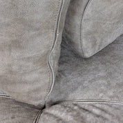 Cubist Sofa Element Grey Aged Leather - LEATHERottomanSEATINGHUNTEDFOX - Cubist Sofa Element Grey Aged Leather PILLOW BACKREST