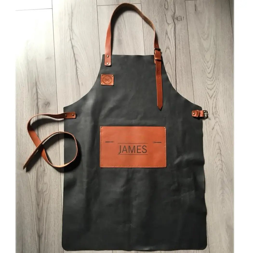 Custom Apron | Leather Bartender or Barrista - H|F AtelierShopify CollectiveHUNTEDFOX - Custom Apron | Leather Bartender or Barrista