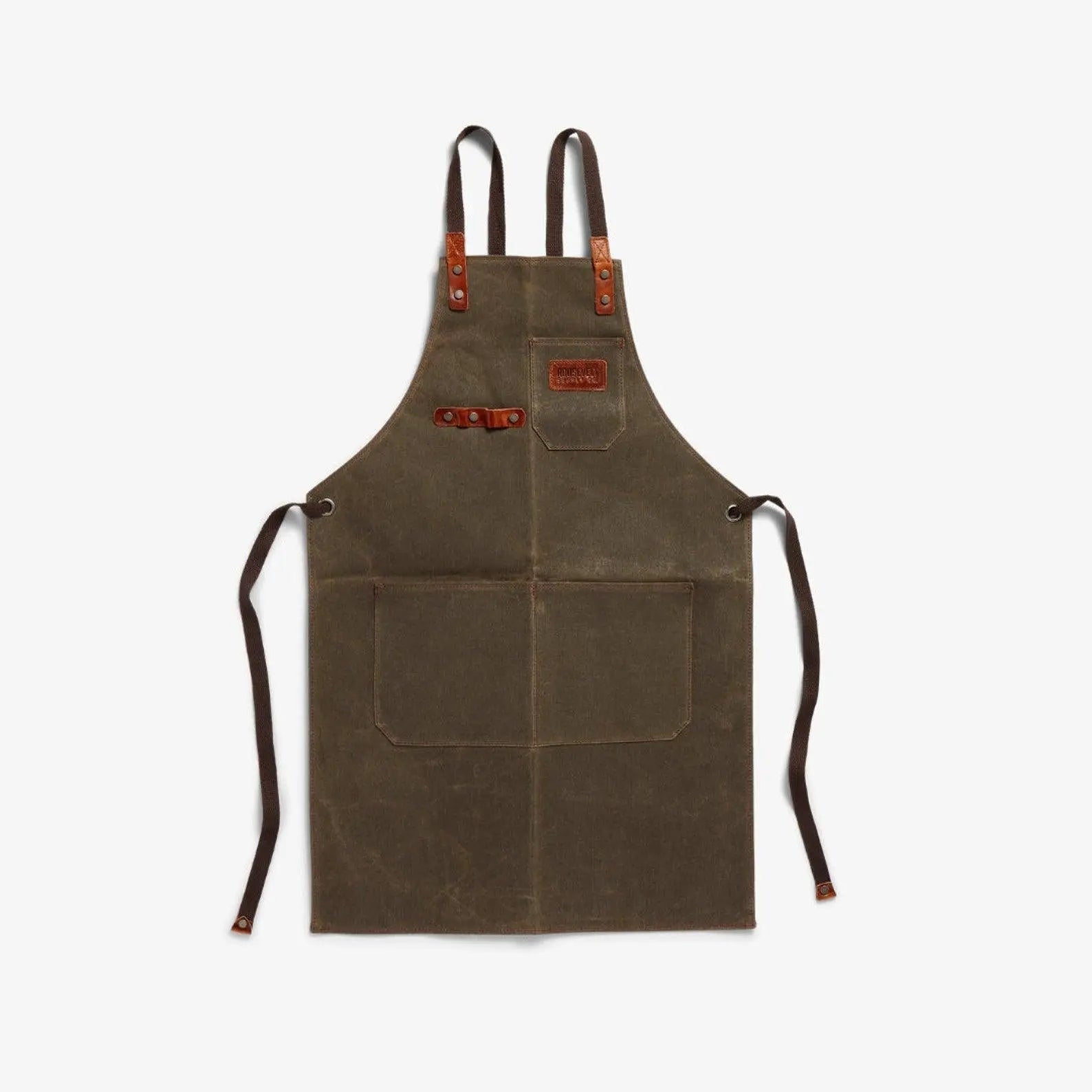 Custom Apron | Wax Cavas & Leather Bartender or Barrista - apronH|F AtelierINDUSTRYHUNTEDFOX - Custom Apron | Wax Cavas & Leather Bartender or Barrista