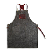 Custom Apron | Wax Cavas & Leather Bartender or Barrista - apronH|F AtelierINDUSTRYHUNTEDFOX - Custom Apron | Wax Cavas & Leather Bartender or Barrista