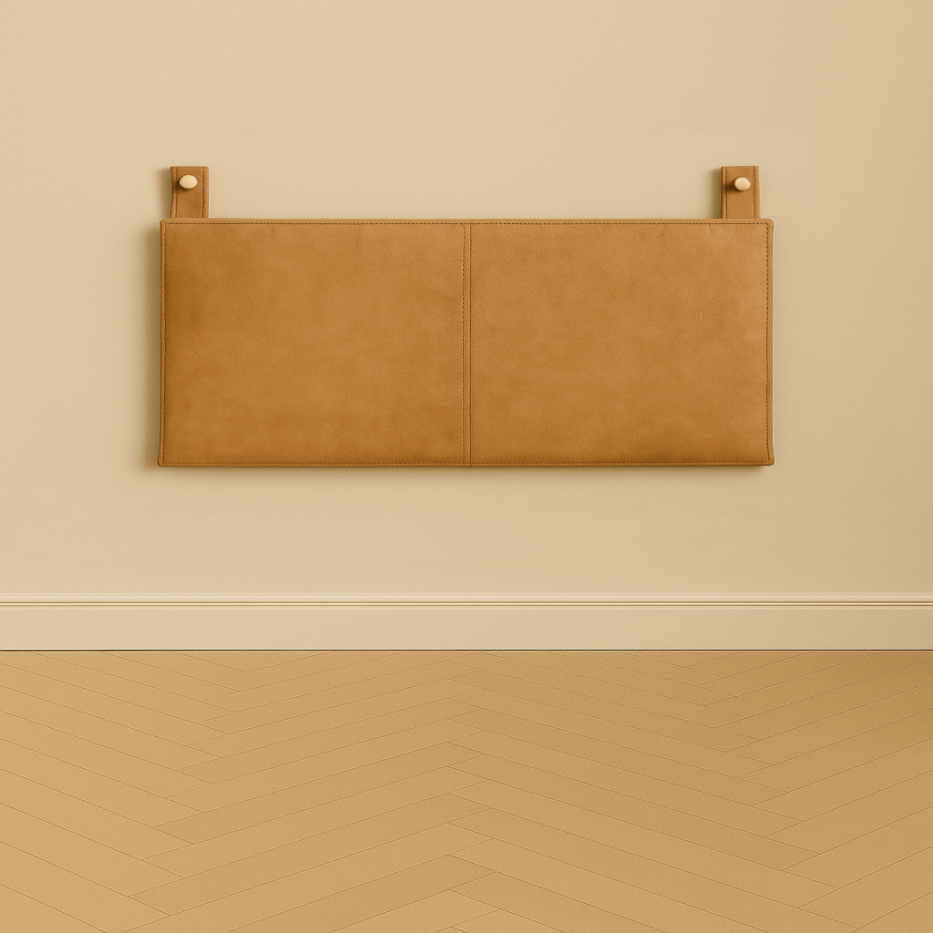 Custom Leather Bed – Handmade Wall - Mounted Headboard - CUSTOMfurnitureheadboardHUNTEDFOX - Custom Leather Bed – Handmade Wall - Mounted Headboard