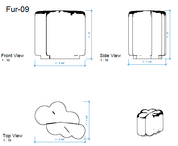 CUSTOM | Mimi Super Modern Undulating Poufs - HUNTEDFOX - CUSTOM | Mimi Super Modern Undulating Poufs