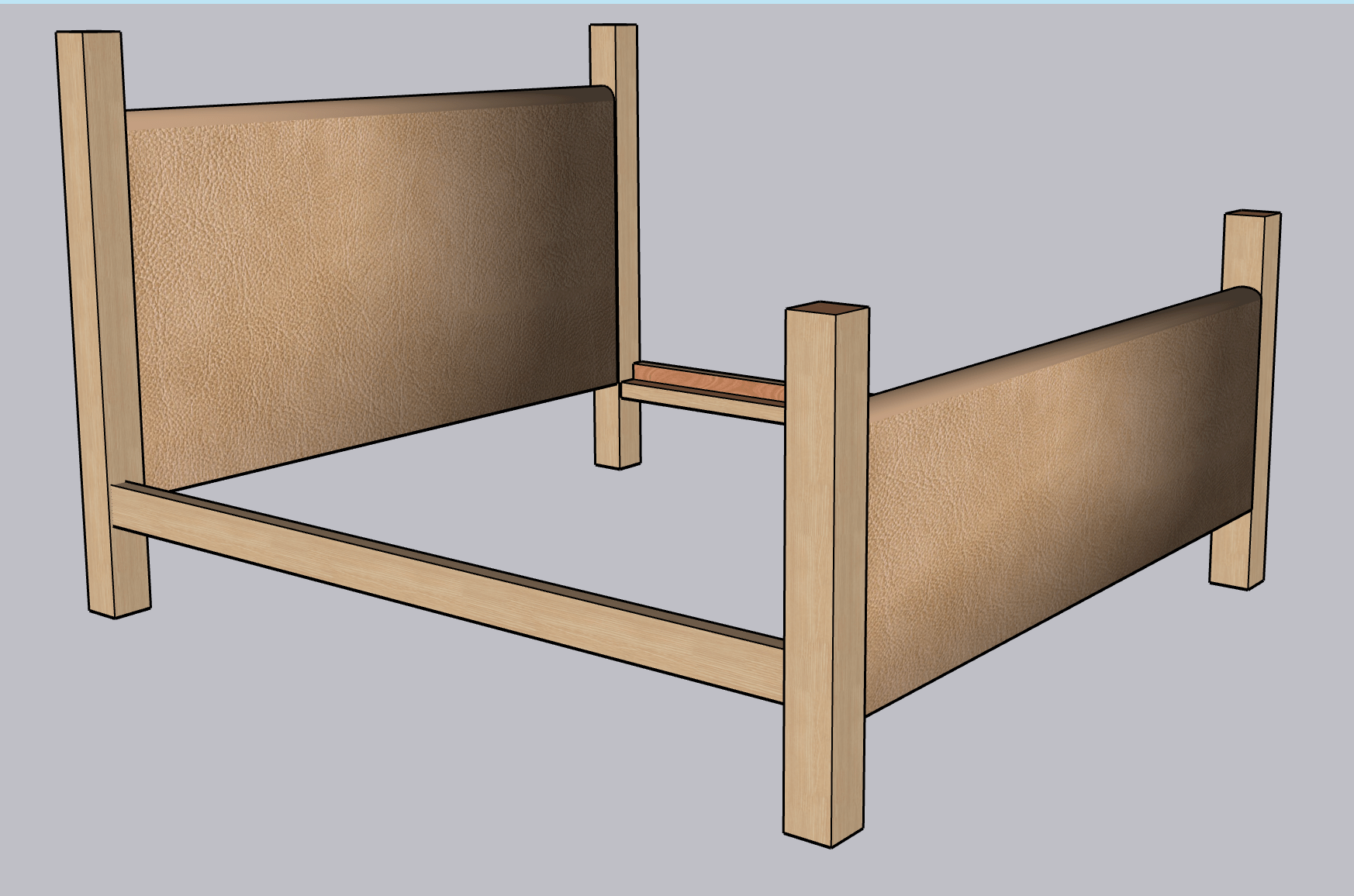 CUSTOM | Tan Headboard & Footboard Pannels - H|F AtelierShopify CollectiveHUNTEDFOX - CUSTOM | Tan Headboard & Footboard Pannels