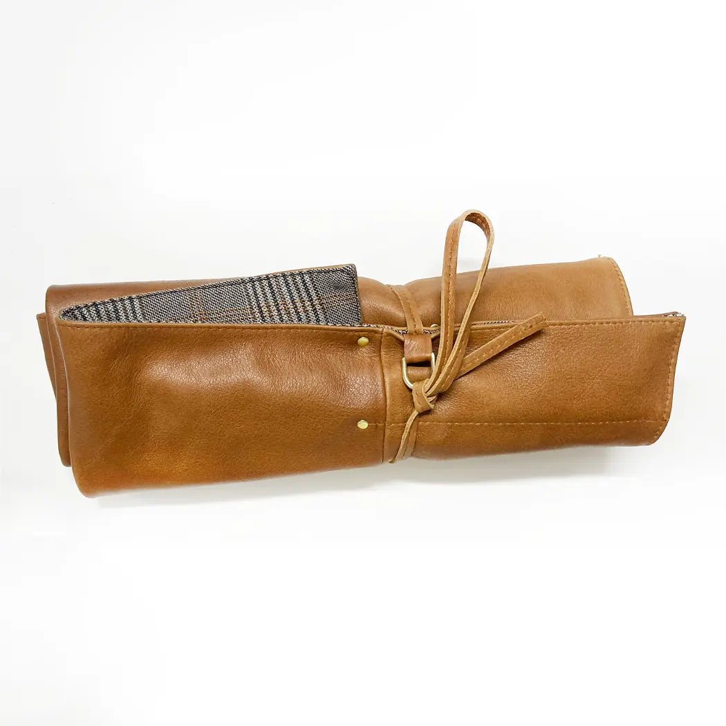 Custom Branded Leather Bar Tool or Knife Roll Up
