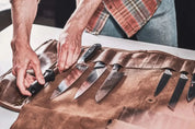 Custom Branded Leather Bar Tool or Knife Roll Up