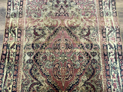 Antique Persian Lavar Rug 3x5, Persian Kerman Rug, Traditional Persian Carpet