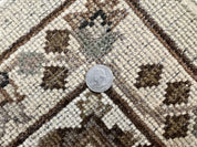 Indo Mahal Rug 6x9, Indian Carpet 6 x 9 ft, Light Green and Ivory, Floral Allover, Wool Oriental Carpet, Traditional Rug, Handmade