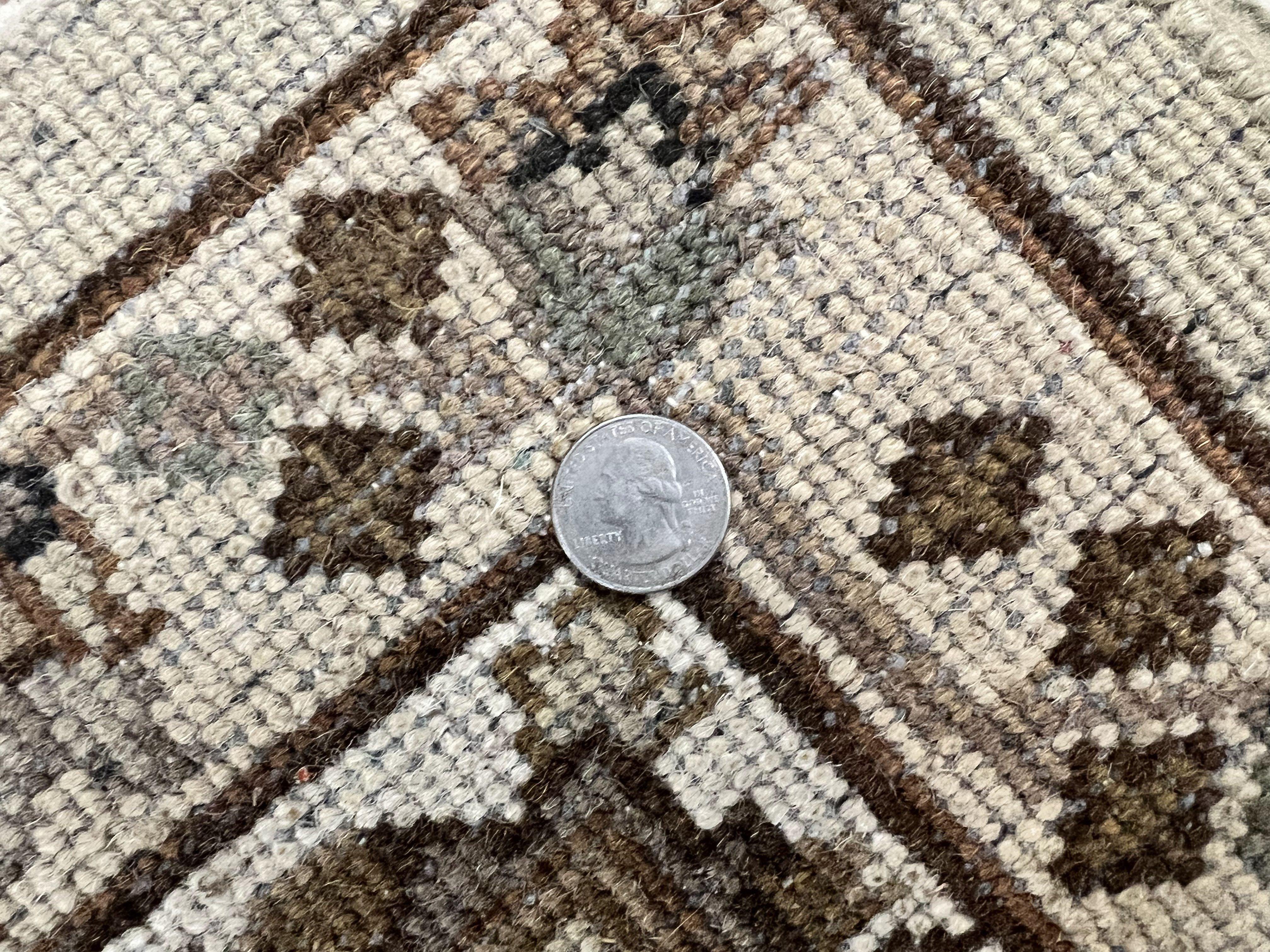 Indo Mahal Rug 6x9, Indian Carpet 6 x 9 ft, Light Green and Ivory, Floral Allover, Wool Oriental Carpet, Traditional Rug, Handmade