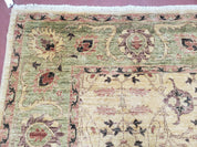 Pakistani Peshawar Rug 8x10, Farmhouse Rug, Oushak Carpet, Wool