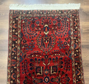 Small Red Persian Sarouk Rug 2.7 x 4.9, Floral, Antique