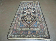 3' X 6' Antique Handmade India Floral Oriental Wool Rug Veg Dyes Nice