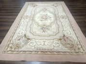 Aubusson Rug 6x9, Elegant, Flatweave, French European Design