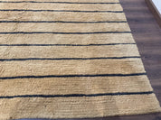 Modern Nepali Rug 13 x 15.6, Palace Size Wool Custom Made Rug, Tan, Large Nepali/Tibetan Carpet