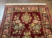 Indo Persian Kerman Rug 4x6, Burgundy, Floral
