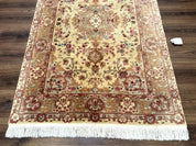 Sino Persian Rug 4x6, Wool and Silk Highlights, Fine 200 KPSI