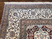 Persian Nain Rug 11x15 – Wool on Silk, Hand-Knotted, Signed Masterpiece