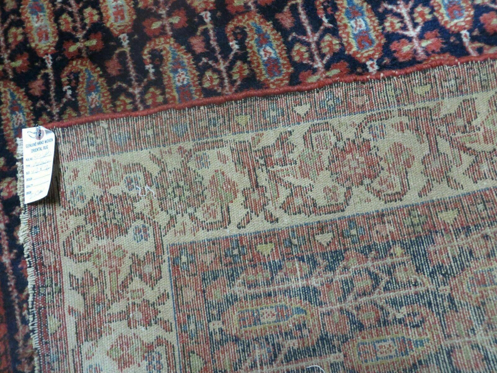 4' X 6' Antique Handmade Turkish Sivas Wool Rug Vegetable Organic Dye Nice Blue