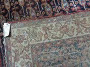 4' X 6' Antique Handmade Turkish Sivas Wool Rug Vegetable Organic Dye Nice Blue