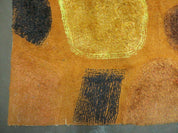 4' X 6' Modern Handmade Hooked Rug Wool Abstract Nice