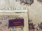 10x14 Karastan Kirman Rug #784 Pastel Ivory Kirman Medallion, Wool Antique Original 700 Series
