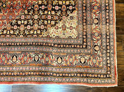 Rare Antique Persian Tabriz Rug 9x12, Red, Handmade, Wool