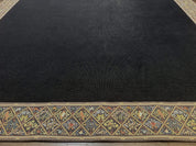 Palace Sized Stark Area Rug 12x19, Black Carpet