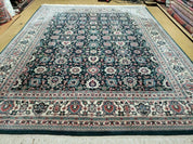 8' X 10' Handmade Indian Oriental Wool Rug Carpet Organic Dye Forest Green Nice