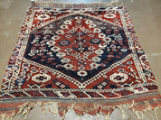 4' X 4' 4" Antique Handmade Turkish Oriental Bergema Wool Veg Dyes Tribal Collectible Rug