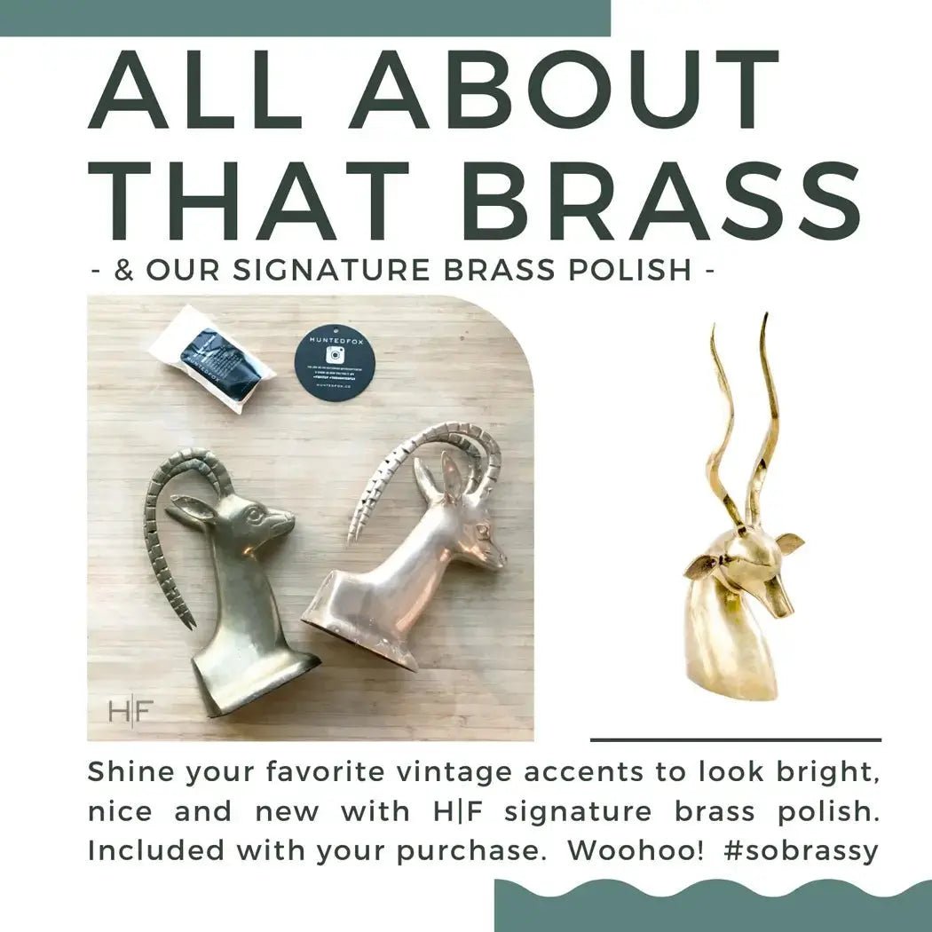 Mid Century Dancing  Brass Stag | 2 Styles