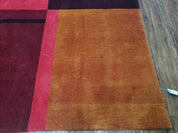 8' X 10' Tibetan Nepal Art Deco Hand Knotted Wool Rug Modern Contemporary Nice