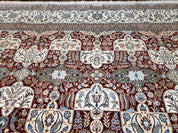 Persian Nain Rug 11x15 – Wool on Silk, Hand-Knotted, Signed Masterpiece