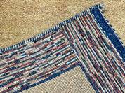 Indo Gabbeh Rug 3.7 x 5, Tribal Rug, Boho Rug, Wool Handmade Carpet