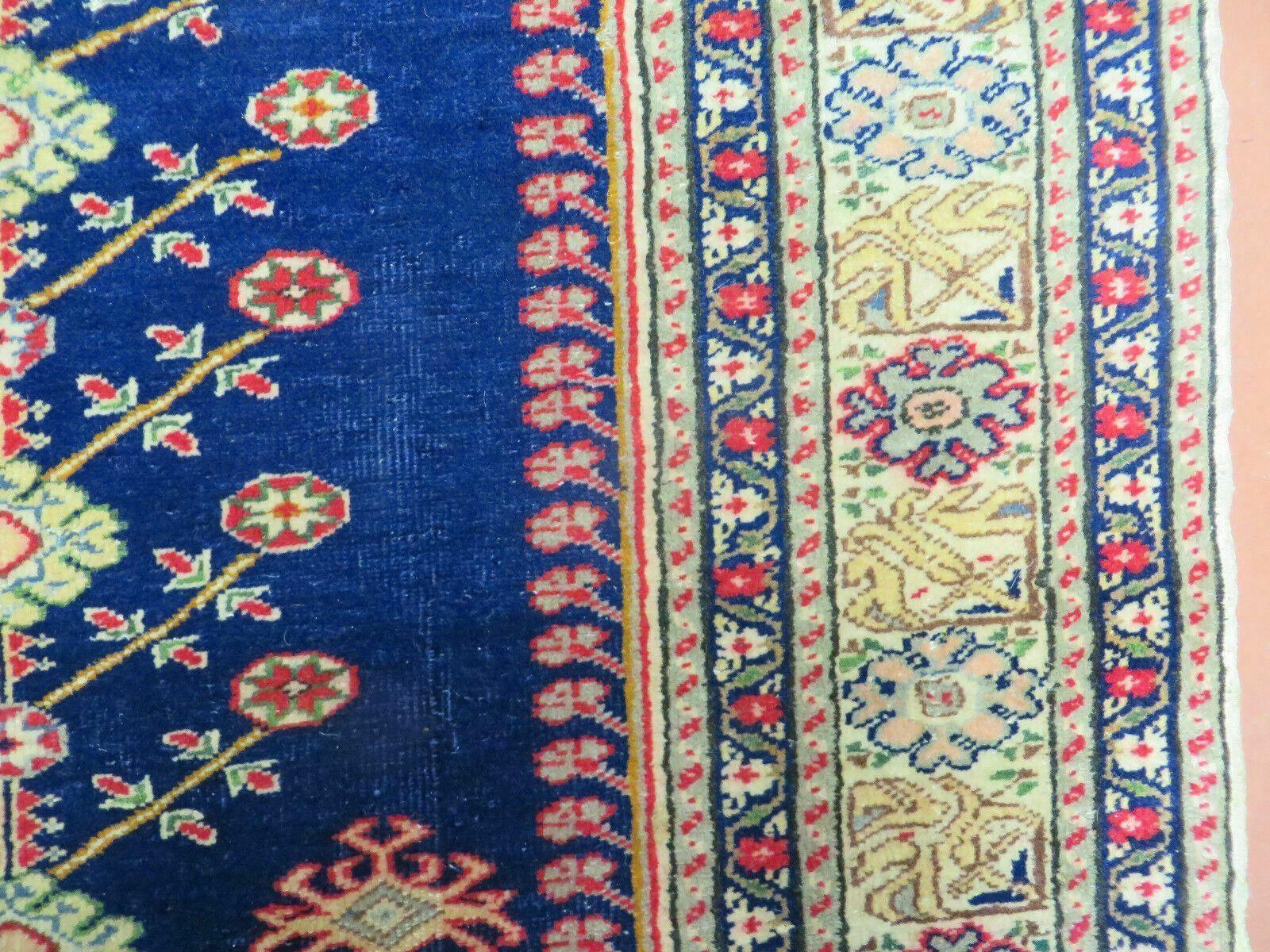 3' X 4' Semi Antique Handmade Turkish Prayer Kaisery Wool Rug Nice
