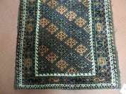 2' X 3' Antique Handmade Pakistani Bokhara Turkoman Balouchi Wool Rug Mat Nice