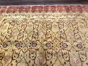 Pak Persian Rug 8x10, Allover Pattern, Gold-Tan, Fine 200 KPSI